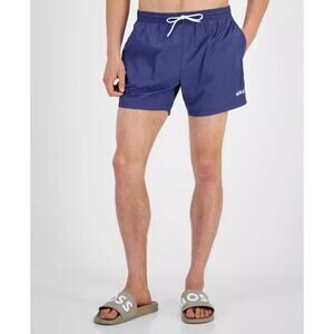 BOSS by Hugo Boss Men's Lee Drawstring 5.3" Swim Trunks Open Blue XXL NWT